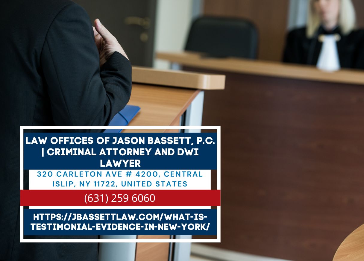 Long Island Criminal Defense Attorney Jason Bassett Unveils Comprehensive Article on Testimonial Evidence