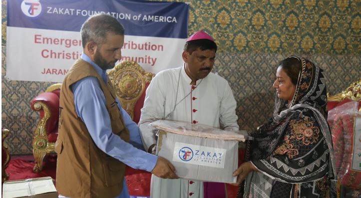Zakat Foundation of America helps lay new foundation for churches burned down in Pakistan