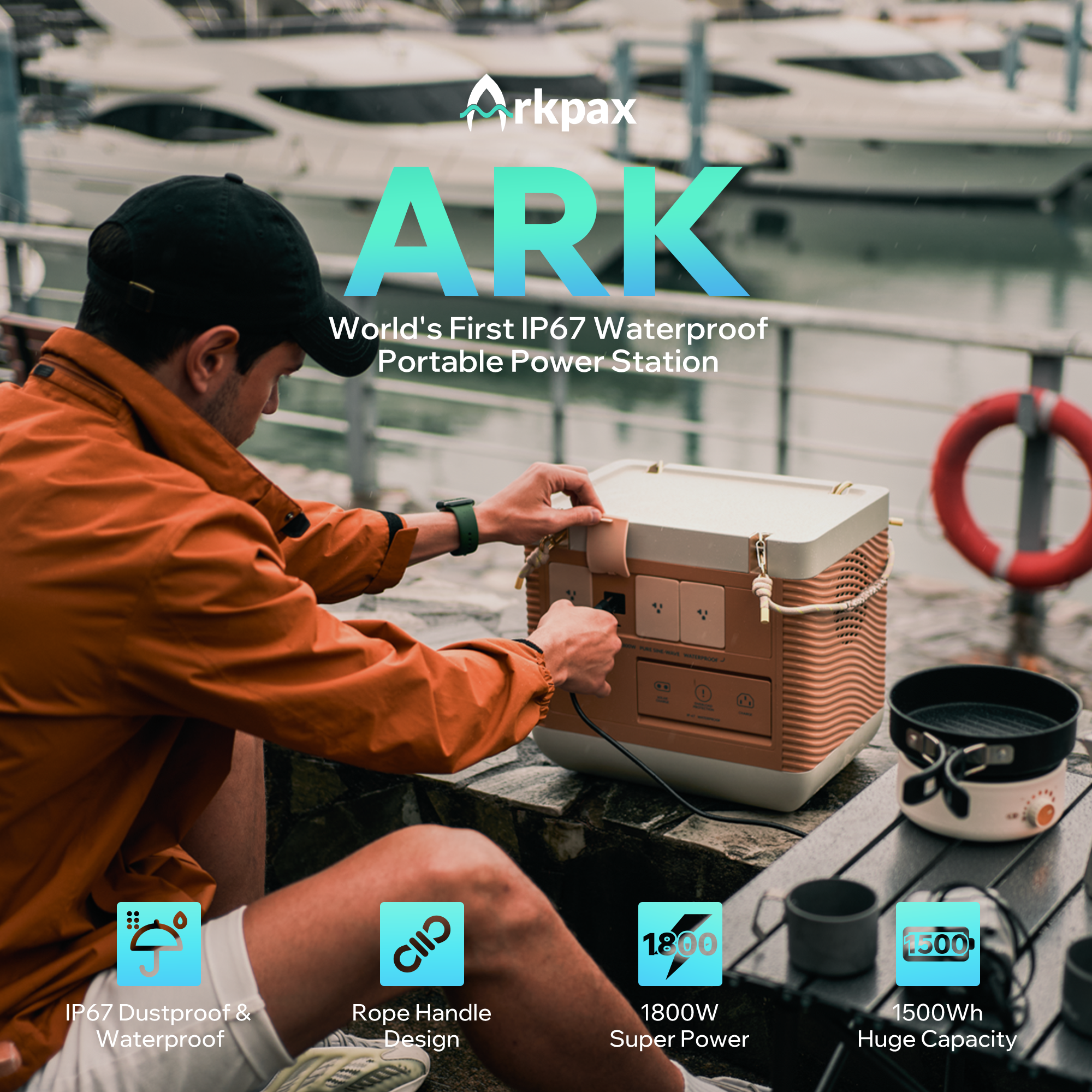 Presenting the Arkpax Ark 1800W: Redefining Portable Power Stations for Extended Maritime Excursions