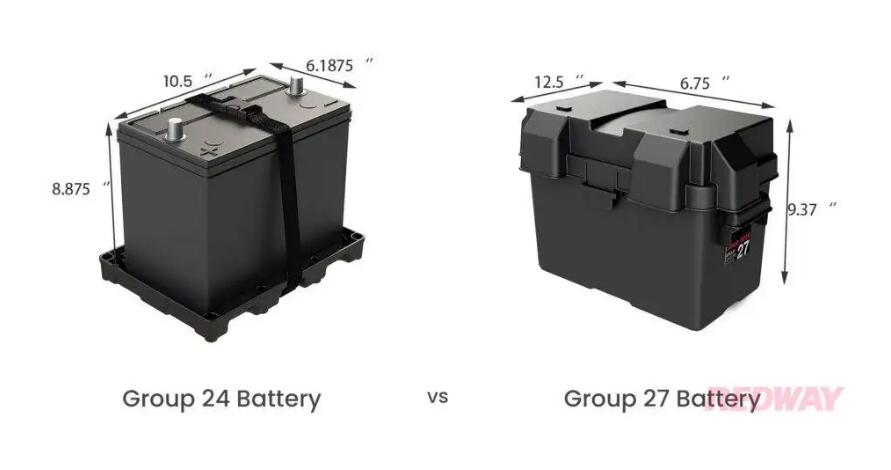 Group 24 vs Group 27 Battery, Redway Battery Unveils Key Differences