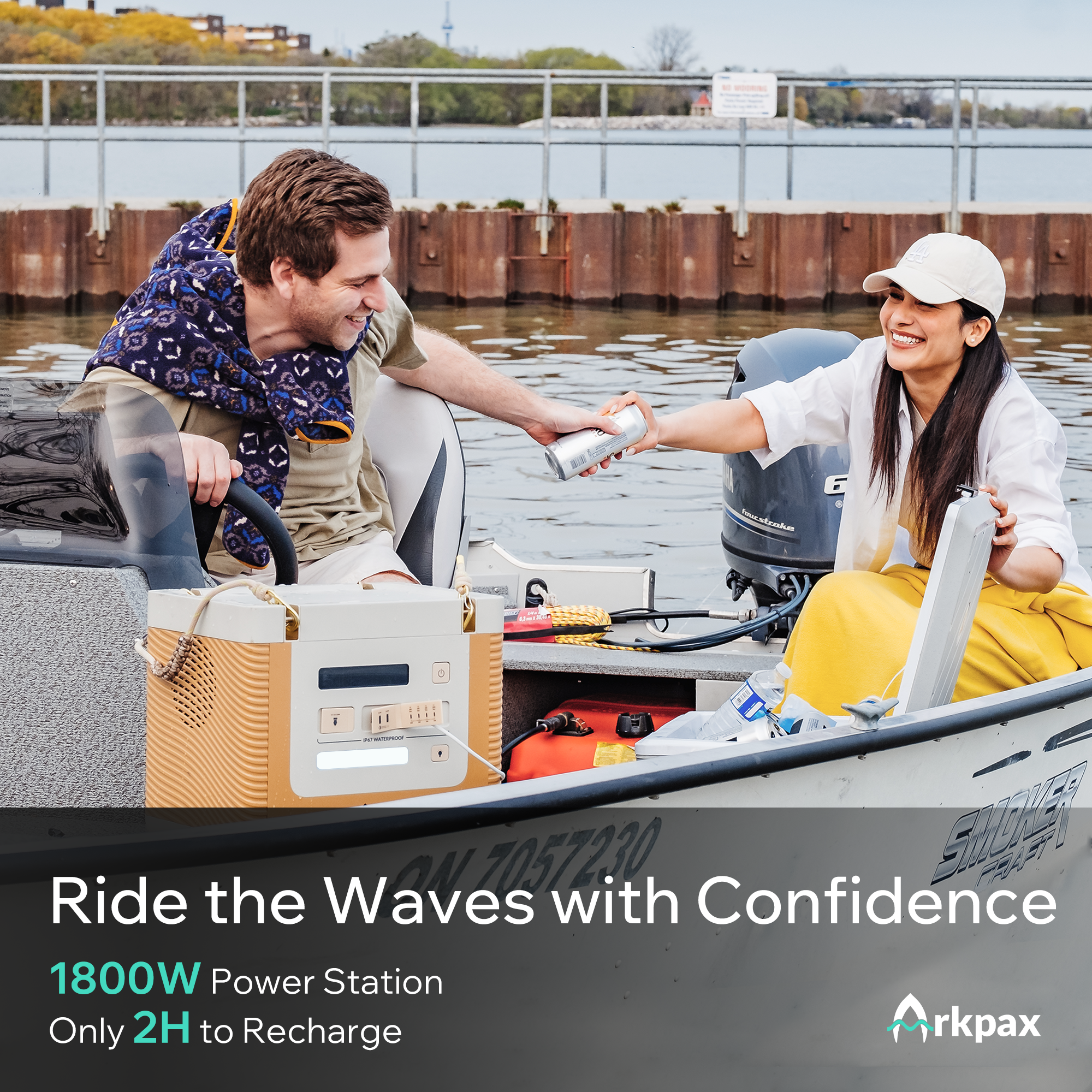 Stay High and Dry on Winter Maritime Expeditions with Arkpax Ark 1800W: Trusted Waterproof Power Solution at Sea