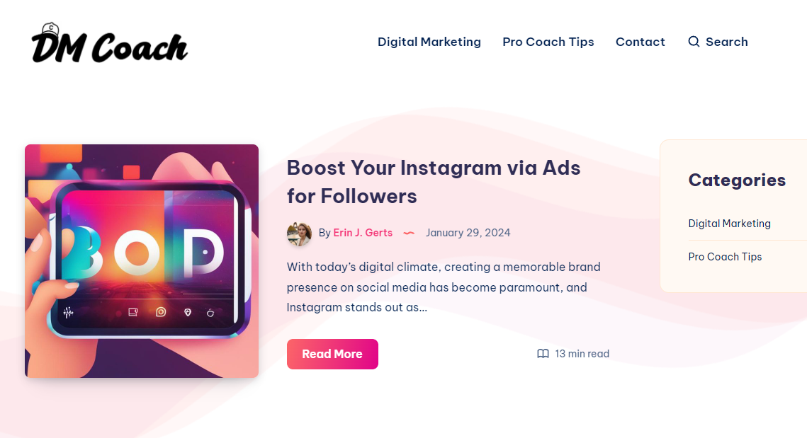 Coach Digital Marketing Unveils Expert Strategies for Maximizing Instagram Engagement