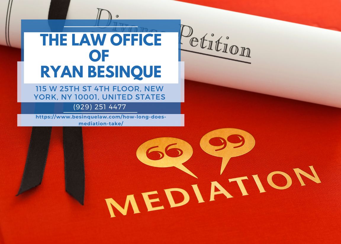 Manhattan Divorce Mediation Lawyer Ryan Besinque Discusses the Duration of Mediation in New Article Release