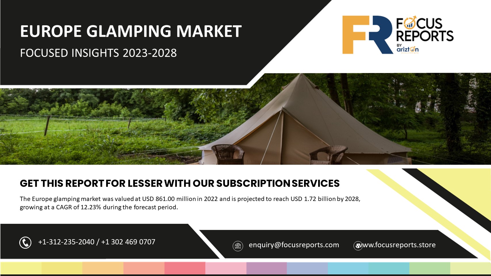 The Europe Glamping Market to Worth $1.72 Billion by 2028 - Exclusive Focus Insight Report by Arizton  