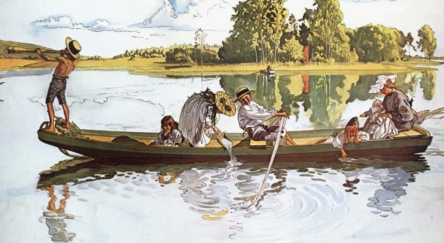 Carl Larsson's "Viking Expedition": A Historic Artistic Recreation by NiceArtGallery