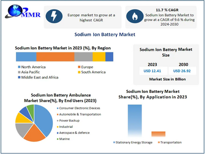 Sodium Ion Battery Market to reach USD 26.92 Bn at a CAGR of 11.7 percent by 2030 - Says Maximize Market Research