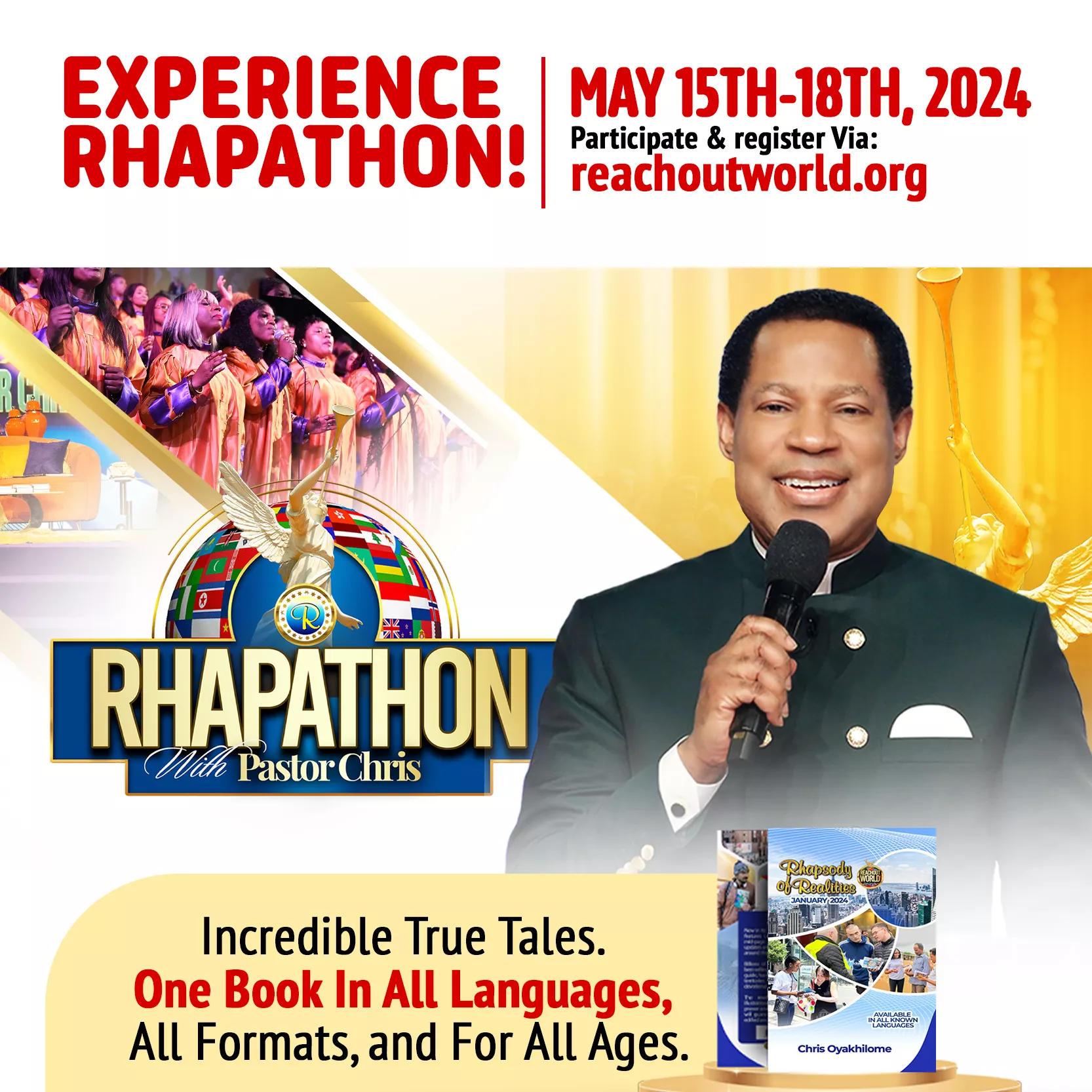 Excitement As Christ Embassy Announces Date For 2024 Edition Of Rhapathon With Pastor Chris