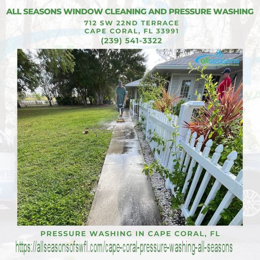 All Seasons Window Cleaning & Pressure Washing, the Premier Pressure Washing Service in Cape Coral, FL