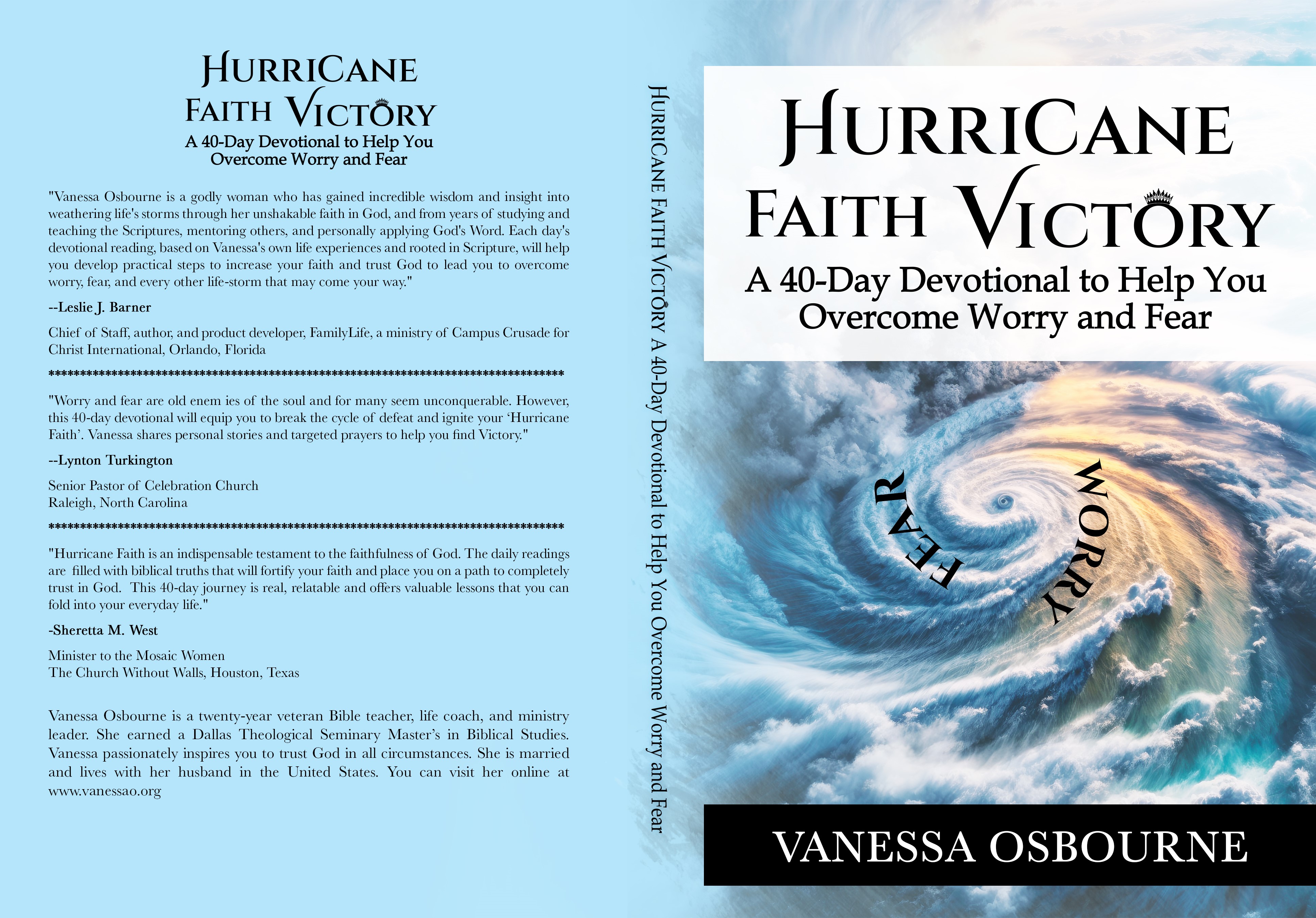 Unleash the Emotions into the Desire with Vanessa Osbourne's Spiritual Hallmark, "Hurricane Faith Victory: A 40-day Devotional to Help Overcome Worry and Fear"
