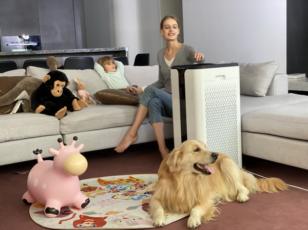 CleanForce MEGA1000 Extra large Air Purifier for home large room, covers 3000 sqft, H13 True HEPA Filter, Filters 99.97% dust, smoke, odor, pollen, VOCs, Commercial Air Cleaner for office, classroom