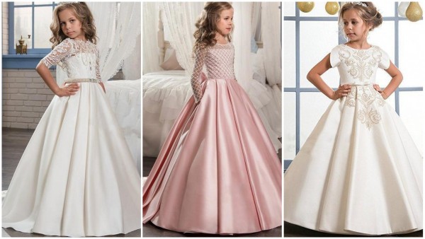 simple elegant flower girl dresses