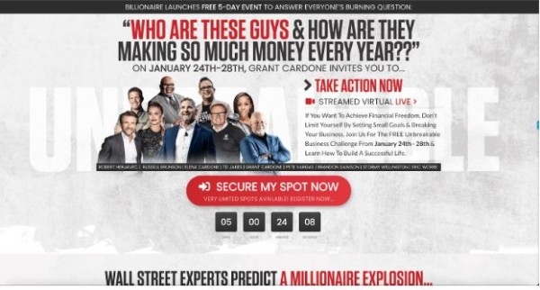 Grant Cardone Launches The Unbreakable Business System to Help 1 Million Business Owners Thrive in the Face of Economic Uncertainty