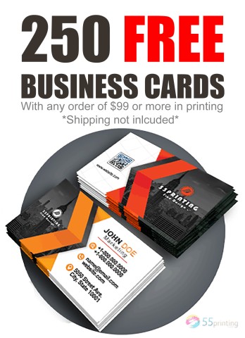 55printing Launches A New Printing Deal for Free Business Cards