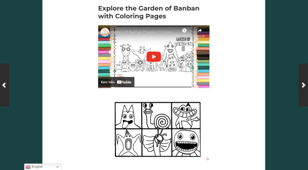 Garden of Banban Coloring Page PNG - Free Printable Coloring Pages