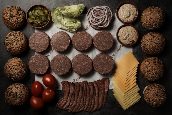 Burger & Lobster DIY Kit - 4 Burgers Ingredients 