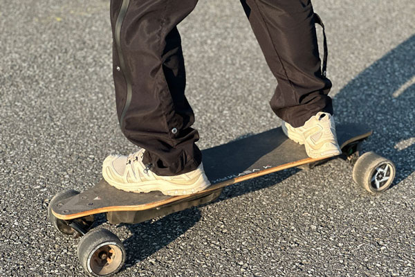veymax skateboard riding