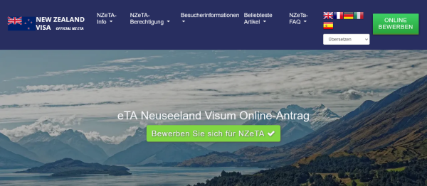 Neuseeland Visum für deutsche und britische Staatsbürger