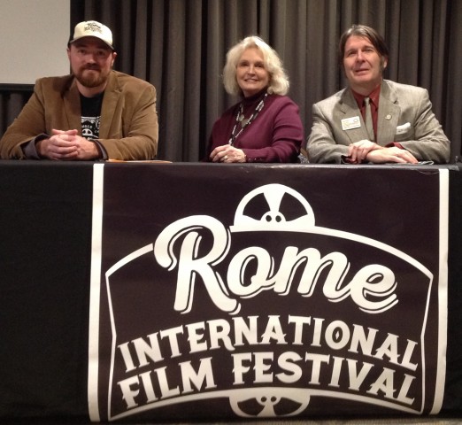 Randall Franks (right) joins Producer/Casting Director Shay Bentley Griffin and Seth Ingram to speak at Rome International Film Festival in 2019. (Randall Franks Media)