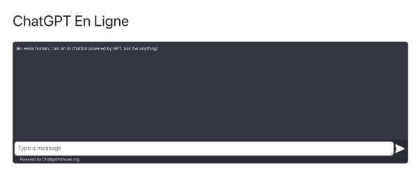 ChatGPT Francais Online