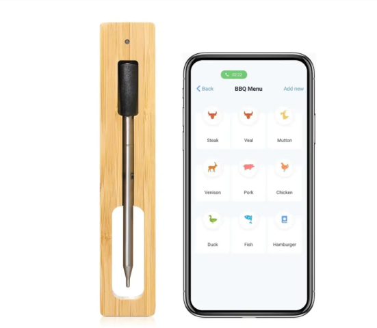 The First Wireless Smart BBQ Thermomeater with Waterproof IP67